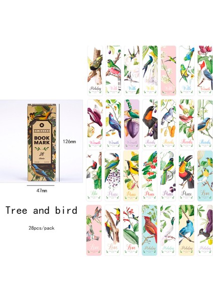 Ağaç Ve Kuş Stili Vintage Sanat Kız Yıldızlı Gökyüzü Meyve Kitap Ayraçları Kitap Tutucu Mesaj Kartı Kendin Yap Okul Malzemeleri (Yurt Dışından)