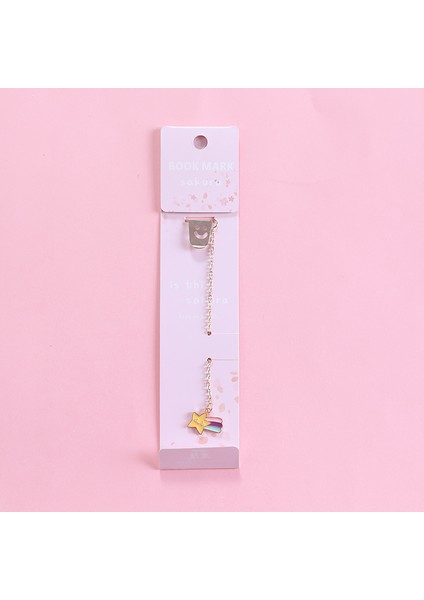 Meteor Tarzı Kore Çizgi Metal Ayraç Sevimli Kolye Öğrenci Kırtasiye Kitaplar Işaretleyici Sayfa Okul Ofis Malzemesi (Yurt Dışından)