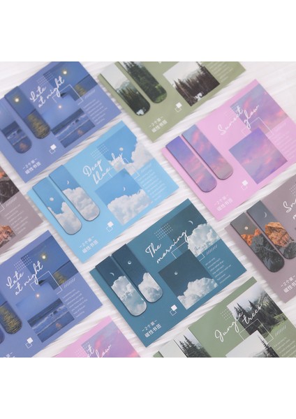 No.6 Tarzı Güzel Manzaralı Manyetik Ayraç Yaratıcı Kırtasiye Kitap Ayraç Sayfa Bayrağı Okul Ofis Malzemeleri (Yurt Dışından) fiyatları