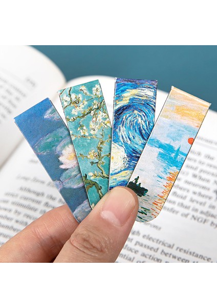 B Tarzı 1 Adet Manyetik Kitap Ayraçları, Bullet Journal Aksesuarları Van Gogh Monet'İn Sanatsal Kitap Işaretleyicisi Kırtasiye Öğrenci Ofis Malzemeleri (Yurt Dışından) fırsatları