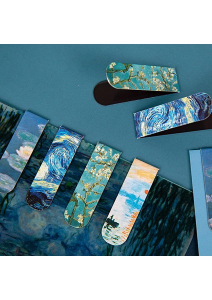 B Tarzı 1 Adet Manyetik Kitap Ayraçları, Bullet Journal Aksesuarları Van Gogh Monet'İn Sanatsal Kitap Işaretleyicisi Kırtasiye Öğrenci Ofis Malzemeleri (Yurt Dışından) indirimleri