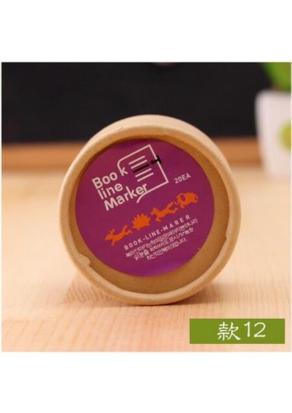 No.12 Tarzı Kutu Mini Metal Yer Işaretçi Klipler Sevimli Karikatür Hayvan Kaplamalı Gümüş Kitap Işaretler Kırtasiye Kitap Çizgi Işaretçi Rastgele Stil (Yurt Dışından)