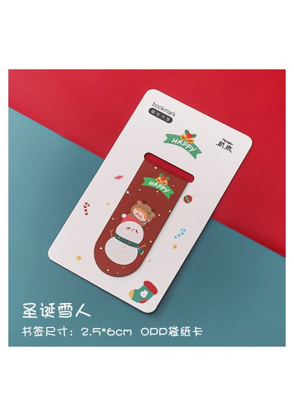 No.4 Tarzı Karikatür Noel Mıknatıslı Kitap Ayraçları Sevimli Mıknatıs Sayfa Işaretleyiciler Sayfa Klipsleri Kitap Işaretleyici Öğrenci Ofis Okuma Kırtasiye Için (Yurt Dışından)