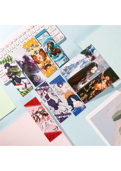 H02 Stili Anime Demon Slayer Kimetsu No Yaiba Jujutsu Kaisen Animasyon Kitap Ayraçları Tutucu Kırtasiye (Yurt Dışından) modelleri