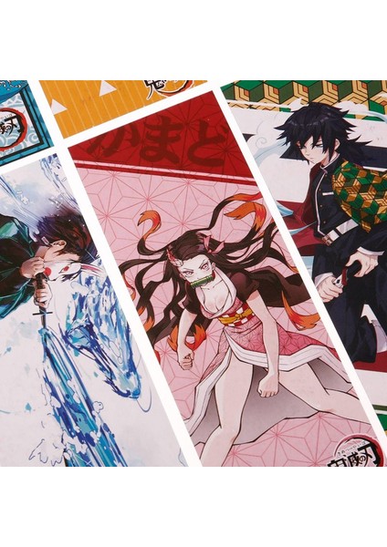 H02 Stili Anime Demon Slayer Kimetsu No Yaiba Jujutsu Kaisen Animasyon Kitap Ayraçları Tutucu Kırtasiye (Yurt Dışından) indirimleri