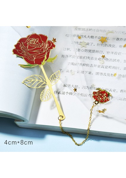 No.13 Tarzı Yaratıcı Lotus Dört Yonca Metal Kitap Ayracı - Kitapsa Stil Kolye Kitap Ayracı Öğretmen leri Ofis Okul Kırtasiye (Yurt Dışından)