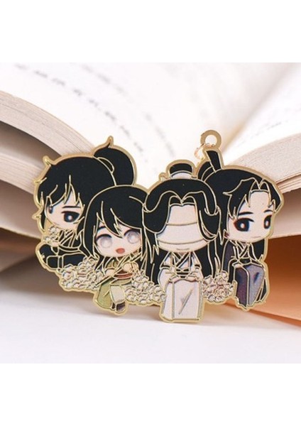 No.10 Tarzı Kovuk Açma Metal Alarmlı Kitap Ayıracı - Wei Wuxian Lan Wangji Mo Dao Zu Shi Uğursuz Tarikatların Büyük Ustası (Yurt Dışından) fırsatları