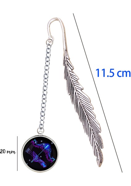 No.5 Tarzı Moda Galaksi 12 Burç Metal Ayraç Tasarımı Zodyak Burcu Astroloji Kolye Okuyucu Için Yıldız Işareti Kitap Ayracı Mate Marker - (Yurt Dışından)