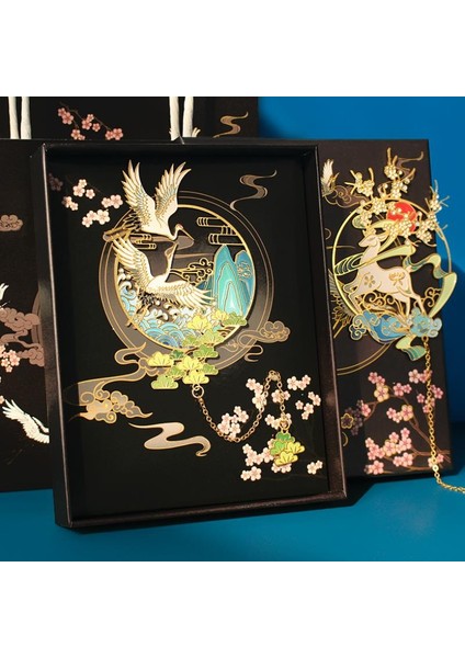 Beyaz Geyik Stili Feniks Kitap Ayracı Klasik Metal Oyuk Kitap Tutucu Çin Tarzı Okul Öğrenci Ofis Kırtasiye Sanat Dekorasyon Anı Ürünü (Yurt Dışından) indirimleri