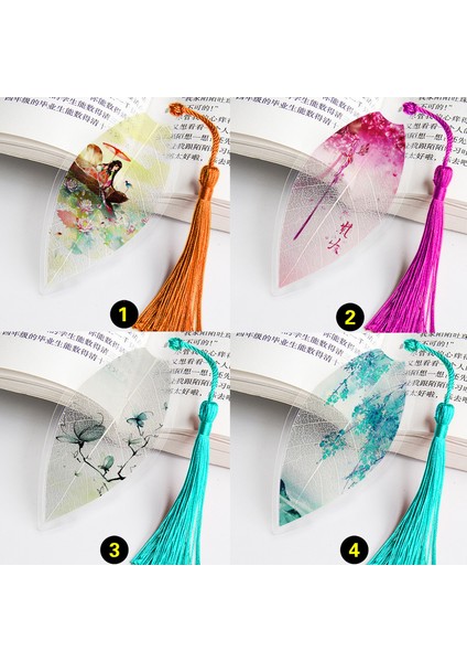 No.1 Tarzı Çin Tarzı Yaprak Damarı Ayraç Pembe Kız Kalp Antika Manzara Ayraç Ofis Okul Öğrenci Kırtasiye Malzemesi (Yurt Dışından) indirimleri