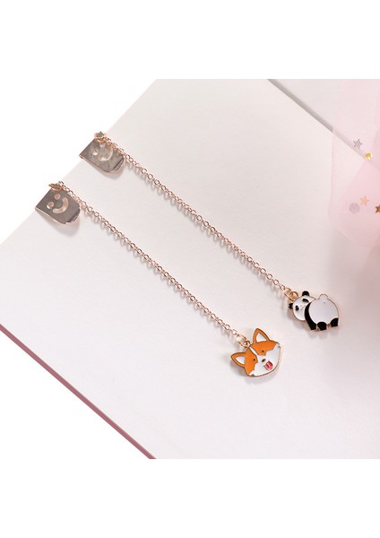 K Tarzı Sevimli Unicorn Panda Köpek Tavşan Yıldız Kolye Metal Kitap Ayraçları Ofis Okul Kırtasiye Page Clip Öğrenci (Yurt Dışından) indirimleri