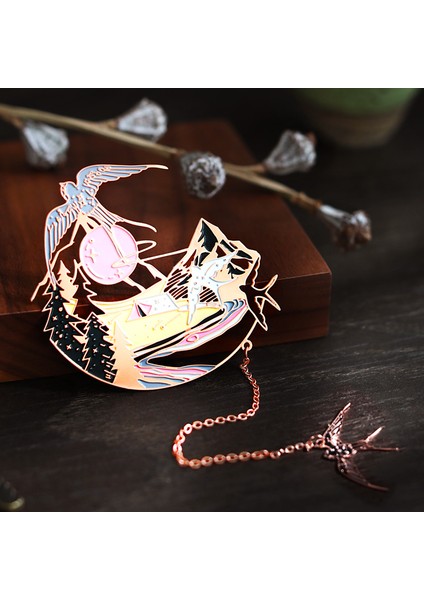 Geyikler Bulut Stili 10 Desigese Antik Tarz Ülke Gelgit Yolu Işığında Buluşan Geyik Balina Metal 10Cm Yaratıcı Estetik Ayraç Kutusu (Yurt Dışından) indirimleri