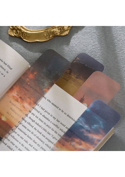 No.4 Tarzı Orman Manzaralı Kitap Ayraç Süsleme Malzemesi Kağıt Okuma Kitap Ayraç Kırtasiye Mesaj Kartı Ofis Okul Malzemeleri (Yurt Dışından) fırsatları