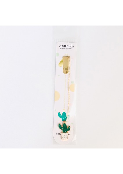 E Stili 1X Kaktüs Su Samuru Kedi Panda Metal Kolye Ayraç Sayfa Kağıt Klipsi (Yurt Dışından)