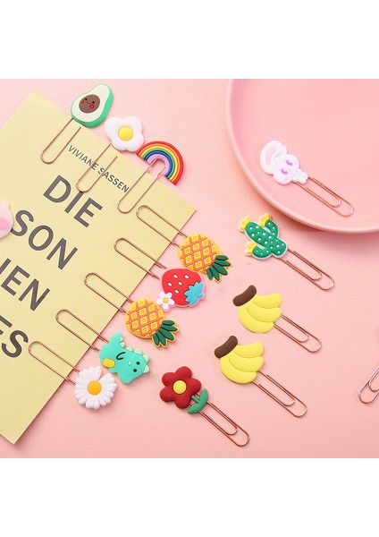 F Stili 1 Adet Kore Yaratıcı Karikatür Yer Işareti Öğrenci Kağıt Klipsi Metal Klips Şekilli Kağıt Klipsi Dekoratif Küçük Iğne (Yurt Dışından) modelleri