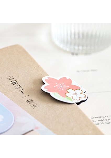 No.3 Tarzı Sakura Çiçekleri Manyetik Kitap Ayraçları Kitaplar Işaretçisi Öğrenci Kırtasiye Okul Ofis Malzemesi Buzdolabı Mıknatıs (Yurt Dışından) indirimleri
