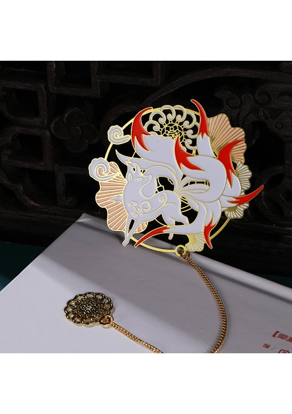 D Stili Baoxiang Çiçek Yer Işareti Ejderha Fenghuang Luan Karikatür Metal Yer Işareti Mark Memo Öğrenci Ders Kitapları Ve Kırtasiye (Yurt Dışından) fırsatları