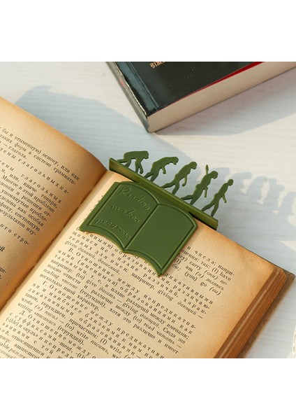 Kırmızı Stil Yaratıcı Karikatür 3D Stereo Evrim Teorisi Orangutan Insan Kitap Ayraç Okuma Kitap Sayfa Işaretleme Okul Öğrenci Kırtasiye (Yurt Dışından) fırsatları