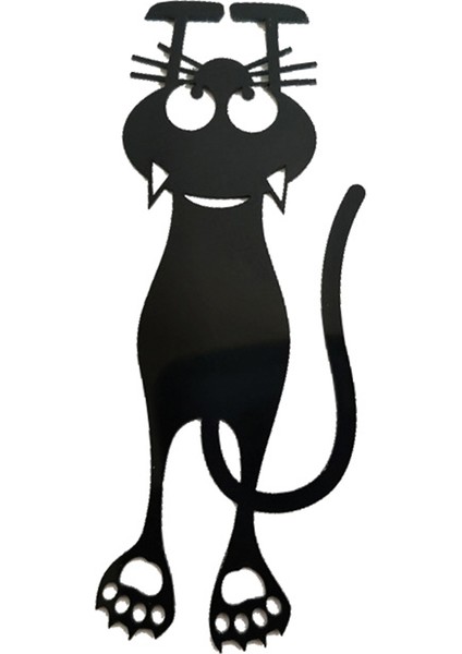 1 Adet Tarzı 2 Adet Hollow Kedi Plastik Ayraç Sevimli Karikatür Kedi Komik Asılı Okuma Işareti Kırtasiye Ofis Okul Malzemeleri Çocuklar (Yurt Dışından)