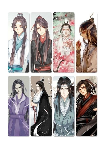 Stil 4 Stil 8 Parça Anime Mo Dao Zu Shi Kitap Ayracı Su Geçirmez Şeffaf Pvc Plastik Ayracı Güzel Kitap Ayracı (Yurt Dışından)