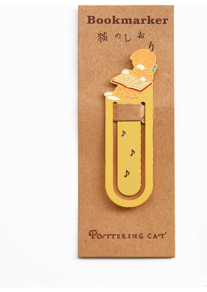 G Tarzı Sevimli Karikatür Kedi Kitap Ayracı Metal Kitap Iğnesi Okul Öğretmen Sayfa Tutucu Ofis Malzemeleri Sevimli Kırtasiye (Yurt Dışından)