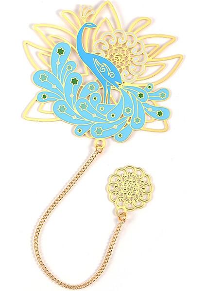 B Tarzı Baoxiang Çiçek Yer Işareti Ejderha Fenghuang Luan Karikatür Metal Yer Işareti Mark Memo Öğrenci Ders Kitapları Ve Kırtasiye (Yurt Dışından)