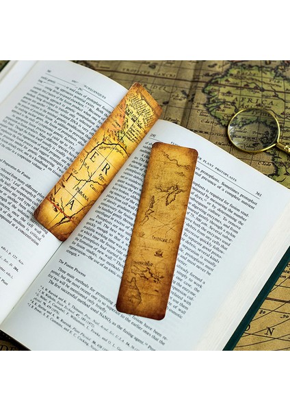 Retro Harita Stili Eski Harita Stilinde Kitap Ayraçları Retro Okuma Yer Işaretçi Yapım Kitabı Kırtasiye Yaratıcı Kağıt Ayraç Okul Malzemeleri (Yurt Dışından) modelleri