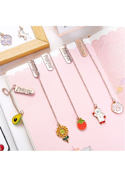 Stil-3 Stili Yaratıcılık Ayraç Metal Püskül Karikatür Çeşitli Tarzlar Hayvan Meyve Astronot Kitap Tutucu Okul Malzemeleri Kırtasiye (Yurt Dışından) fırsatları