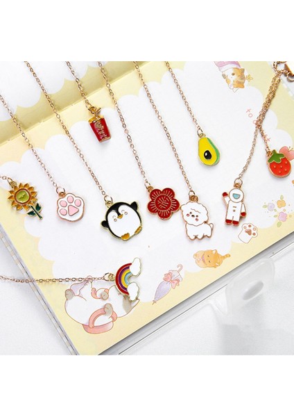 Stil-3 Stili Yaratıcılık Ayraç Metal Püskül Karikatür Çeşitli Tarzlar Hayvan Meyve Astronot Kitap Tutucu Okul Malzemeleri Kırtasiye (Yurt Dışından) indirimleri