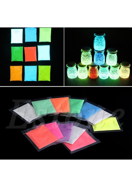 Sıcak Pembe Tarzı Florasan Süper Parlak Karanlıkta Parlayan Toz Parıltı Parçacığı (Yurt Dışından) fiyatları