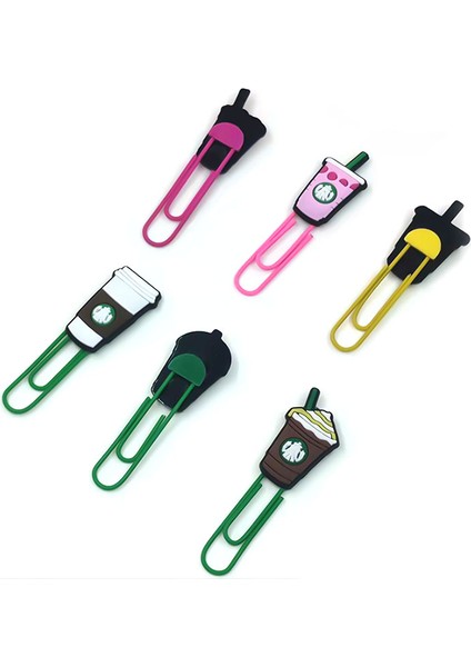 No.813762 Tarzı 1 Adet Içecek Tarzı Pvc Ayraç Kitap Ayracı Sayfa Tutucu Kağıt Klips Okul Ve Ofis Malzemeleri Öğrenci Kırtasiye Aksesuarı (Yurt Dışından) fırsatları