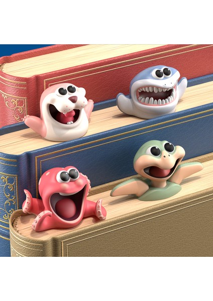 8 Eşek Stili Kitap Okuma Için Yaratıcı 3D Stereo Ayraç Sevimli Panda Köpek Köpek Balığı Sayfa Tutucu Çocuk ler Okul A6660 (Yurt Dışından)