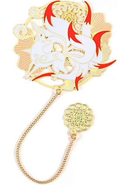 F Stili Vintage Phoenix Çiçeği Metal Yer Işareti Püskül Kolye Retro Okuma Kitap Işareti Klip Öğrenci Kırtasiye Okul Ofis Malzemeleri (Yurt Dışından)