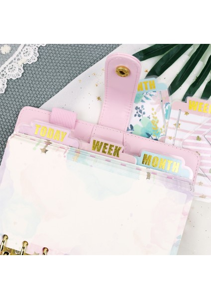 Siyah Notlar Stili Frontheon Pvc Kaplı Plastik Ayraçlar Planlayıcı Düzenleyici Bugün Hafta Ay Notlar Indeks Kitap Işaretçiler Günlük Malzemeleri (Yurt Dışından) modelleri