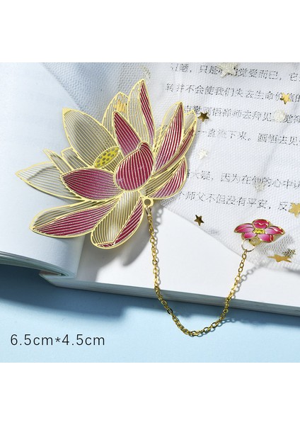 No.4 Tarzı Yaratıcı Lotus Dört Yonca Metal Kitap Ayracı - Kitapsa Stil Kolye Kitap Ayracı Öğretmen leri Ofis Okul Kırtasiye (Yurt Dışından) fiyatları