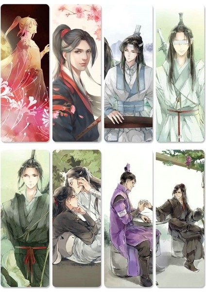 Stil 4 Stil 8 Parça Anime Mo Dao Zu Shi Kitap Ayracı Su Geçirmez Şeffaf Pvc Plastik Ayracı Güzel Kitap Ayracı (Yurt Dışından) fırsatları