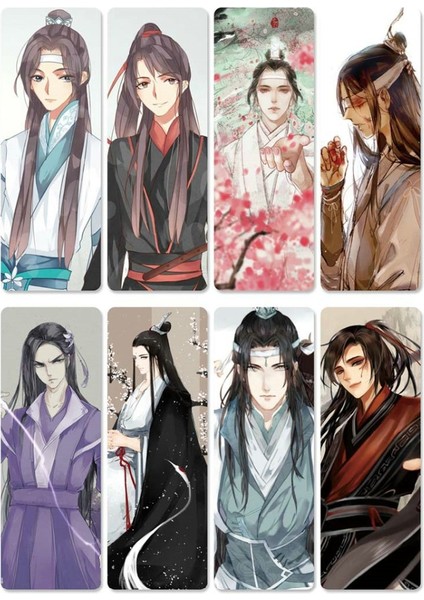 Stil 4 Stil 8 Parça Anime Mo Dao Zu Shi Kitap Ayracı Su Geçirmez Şeffaf Pvc Plastik Ayracı Güzel Kitap Ayracı (Yurt Dışından) indirimleri