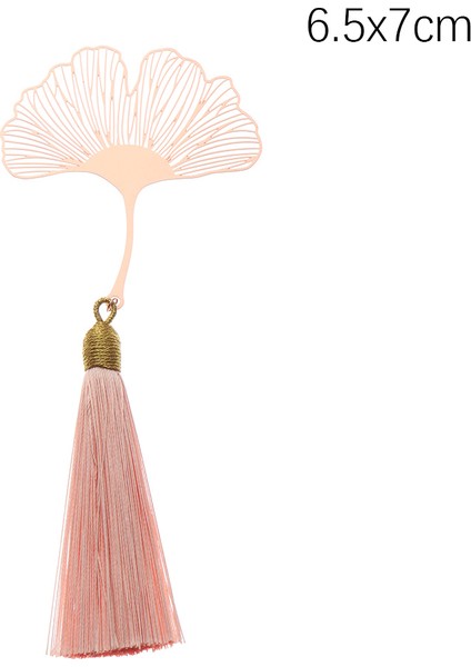 D Stili Metal Ayraç Çin Tarzı Vintage Yaratıcı Yaprak Damarı Oyuk Akçaağaç Yaprağı Püsküllü Kayısı Yaprağı (Yurt Dışından)