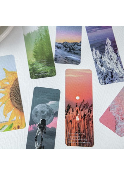 Bir Stil Sırt Manzara Serisi Ayraçlar Pet Mat Ayraç Okuma Aracı El Hesabı Okuma Yardımı Dekorasyon Okul Malzemeleri (Yurt Dışından) indirimleri