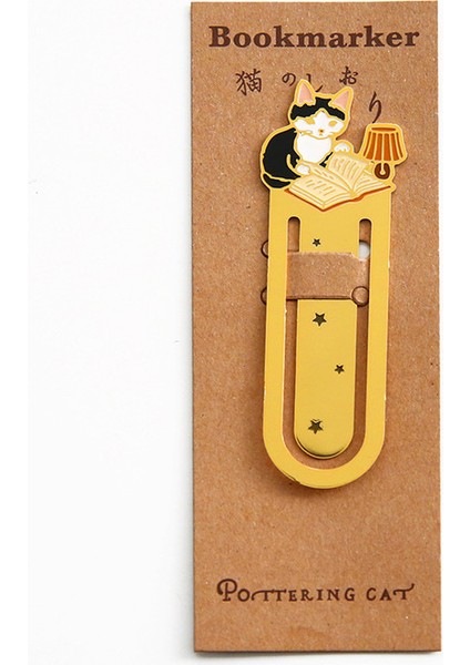 C Stili Sevimli Karikatür Kedi Kitap Ayracı Metal Kitap Iğnesi Okul Öğretmen Sayfa Tutucu Ofis Malzemeleri Sevimli Kırtasiye (Yurt Dışından)