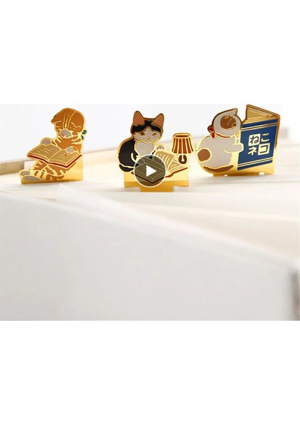 C Stili Sevimli Karikatür Kedi Kitap Ayracı Metal Kitap Iğnesi Okul Öğretmen Sayfa Tutucu Ofis Malzemeleri Sevimli Kırtasiye (Yurt Dışından) fiyatları