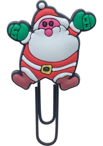 No.802957 Stili Noel Ayraçları Noel Baba Kar Küreme Sayfa Tutucu Kağıt Kelepçeler Öğretmen Öğrenciler Kırtasiye Okul Malzemesi Parti si (Yurt Dışından)