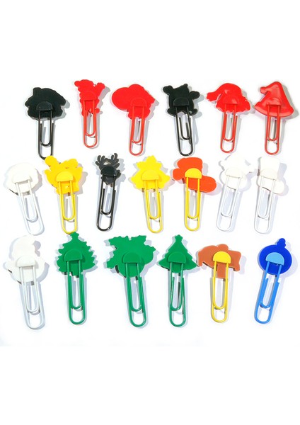 No.802957 Stili Noel Ayraçları Noel Baba Kar Küreme Sayfa Tutucu Kağıt Kelepçeler Öğretmen Öğrenciler Kırtasiye Okul Malzemesi Parti si (Yurt Dışından) fırsatları