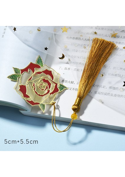 No.10 Tarzı Yaratıcı Lotus Dört Yonca Metal Kitap Ayracı - Kitapsa Stil Kolye Kitap Ayracı Öğretmen leri Ofis Okul Kırtasiye (Yurt Dışından)