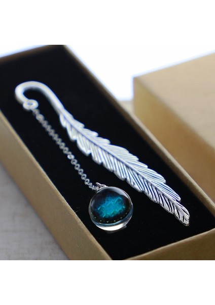 Başak Stili Yaratıcı Parlak 12 Burç Kitap Ayracı Kolye Metal Kitap Ayracı Kırtasiye Okul Ofis Malzemesi (Yurt Dışından) fiyatları