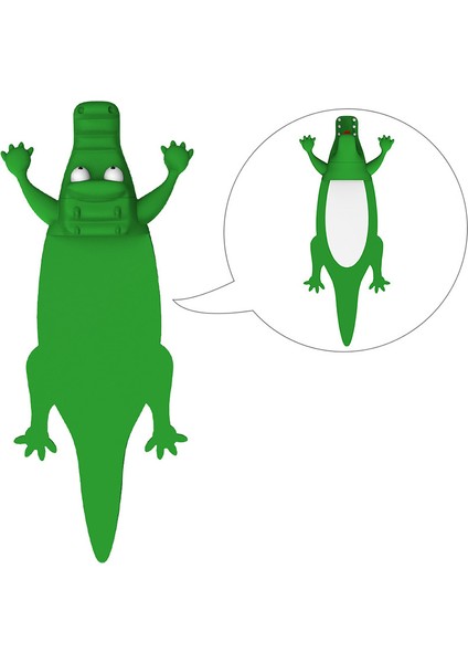 Timsah Tarzı 1 Adet Yaratıcı 3D Stereo Pvc Yıldız Ahtapot Tasarım Kitap Işareti Çocuklar Okul Kırtasiye Malzemeleri (Yurt Dışından)