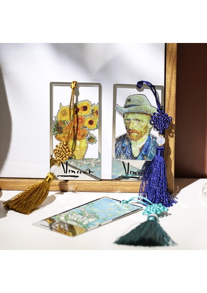 D Stili Van Gogh Temalı Yaratıcı Oyuk Metal Ayraç Sanat Resim Moda Kitap Işaretleyici (Yurt Dışından) fiyatları
