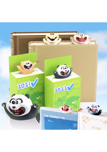 Denizatı Tarzı 3D Stereo Çizgi Film Hayvan Ayraç Al Kawaii Kedi Pvc Malzeme Öğrenci Okul Kırtasiye Çocuk Ayraç (Yurt Dışından) fiyatları