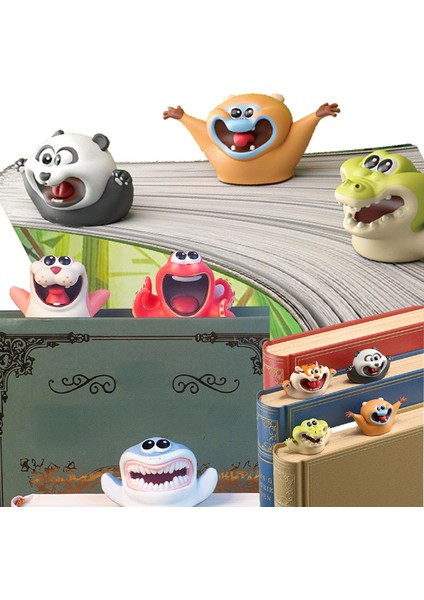 Denizatı Tarzı 3D Stereo Çizgi Film Hayvan Ayraç Al Kawaii Kedi Pvc Malzeme Öğrenci Okul Kırtasiye Çocuk Ayraç (Yurt Dışından) indirimleri