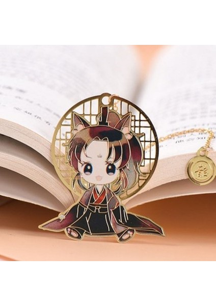 No.10 Tarzı Anime Cenneti Resmi'Nin Kutsal Lütuf Ayraç Tian Guan Ci Fu Metal Oyulmuş Kitap Işaretleri (Yurt Dışından) fırsatları